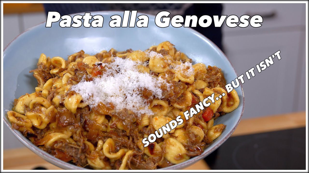 Ridiculously Easy Pasta Alla Genovese Recipe - The Must Try Easy Beef and Onion Sauce