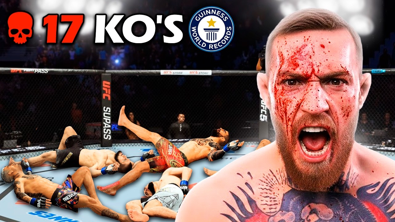 I Broke EVERY UFC Record With Conor McGregor 🤯