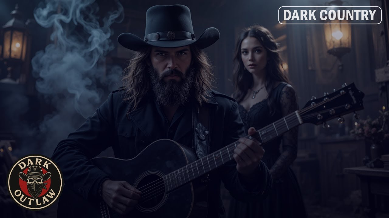FALLEN ANGEL - Dark Country Music | Dark Outlaw Country Songs (LYRIC VIDEO)