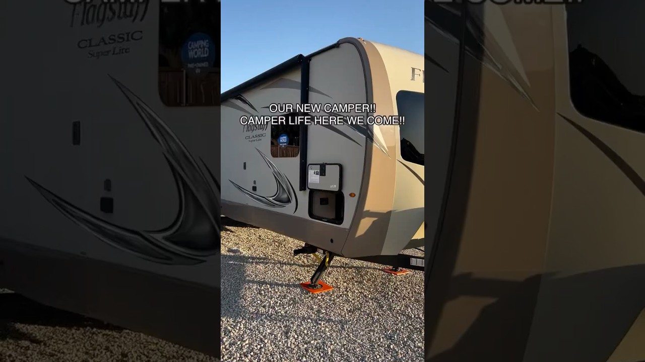 Check out our 2019 Forest River Flagstaff! Camper life plunge!