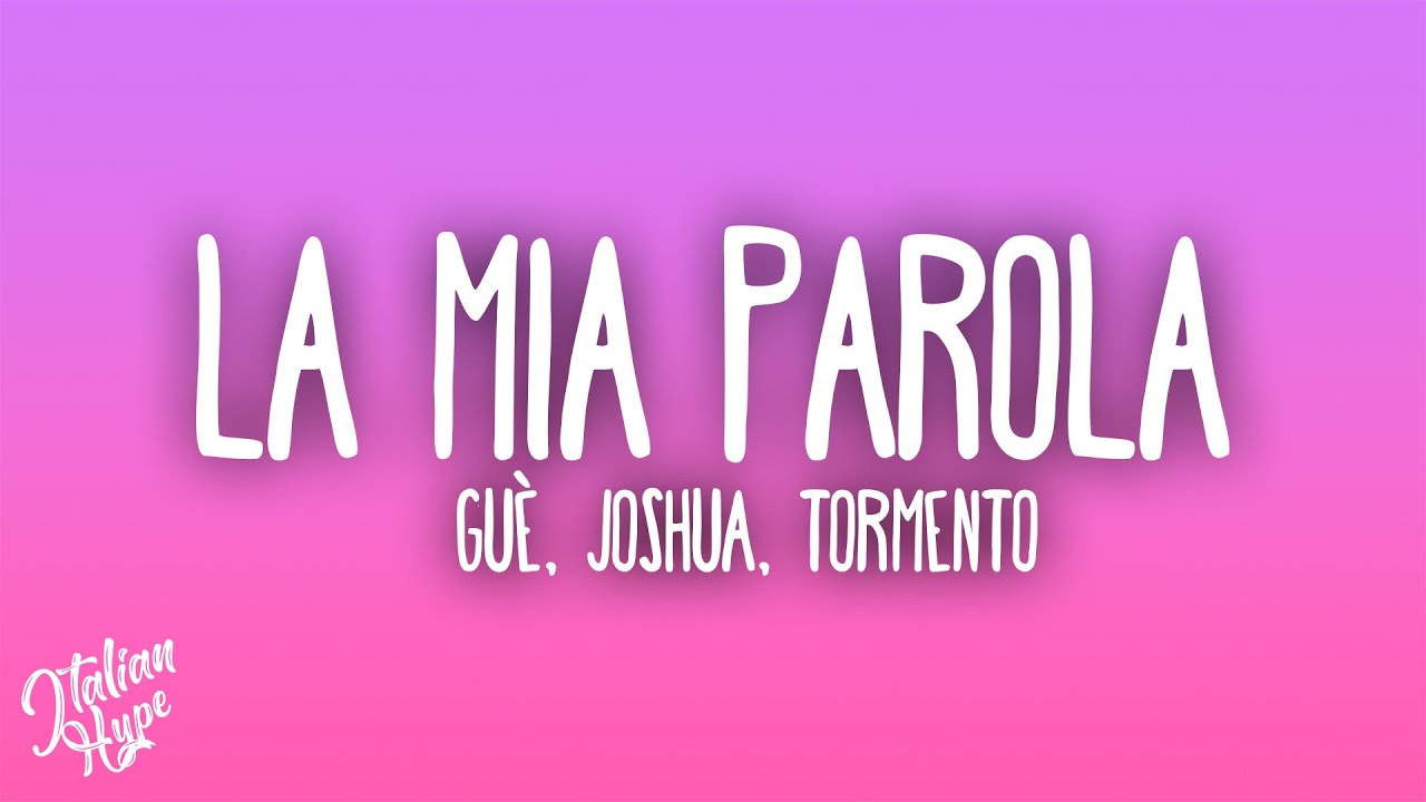 Shablo, Gu&egrave;, Joshua - La Mia Parola (Sanremo 2025) ft. Tormento