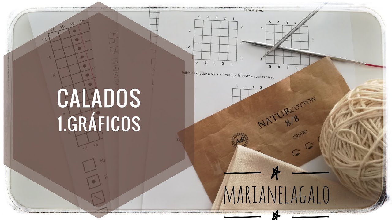 1.Tipos de gráficos y presentación del proyecto. Iniciación al calado a dos agujas.