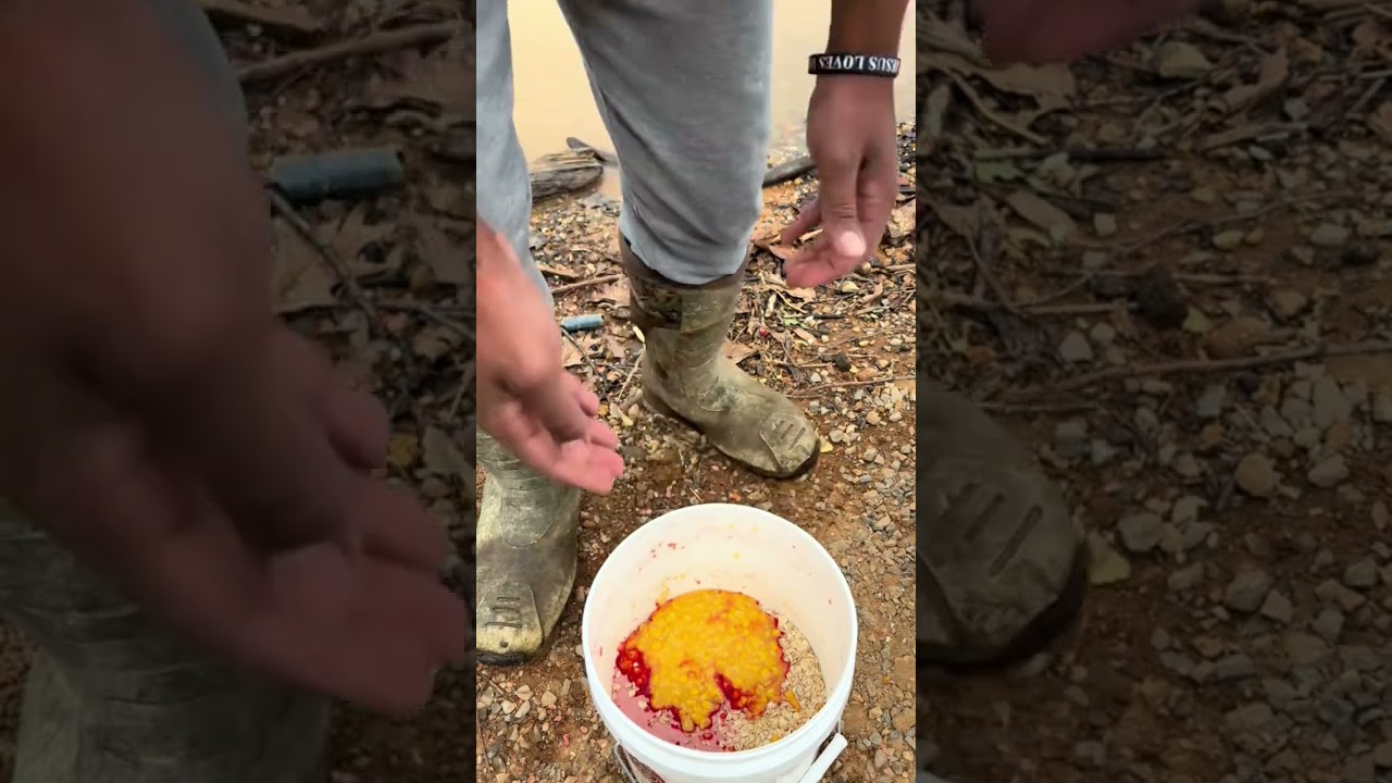 How to make carp back bait with oats #fishing #carpfishing  #packbait #bait #commoncarp #buffalocarp