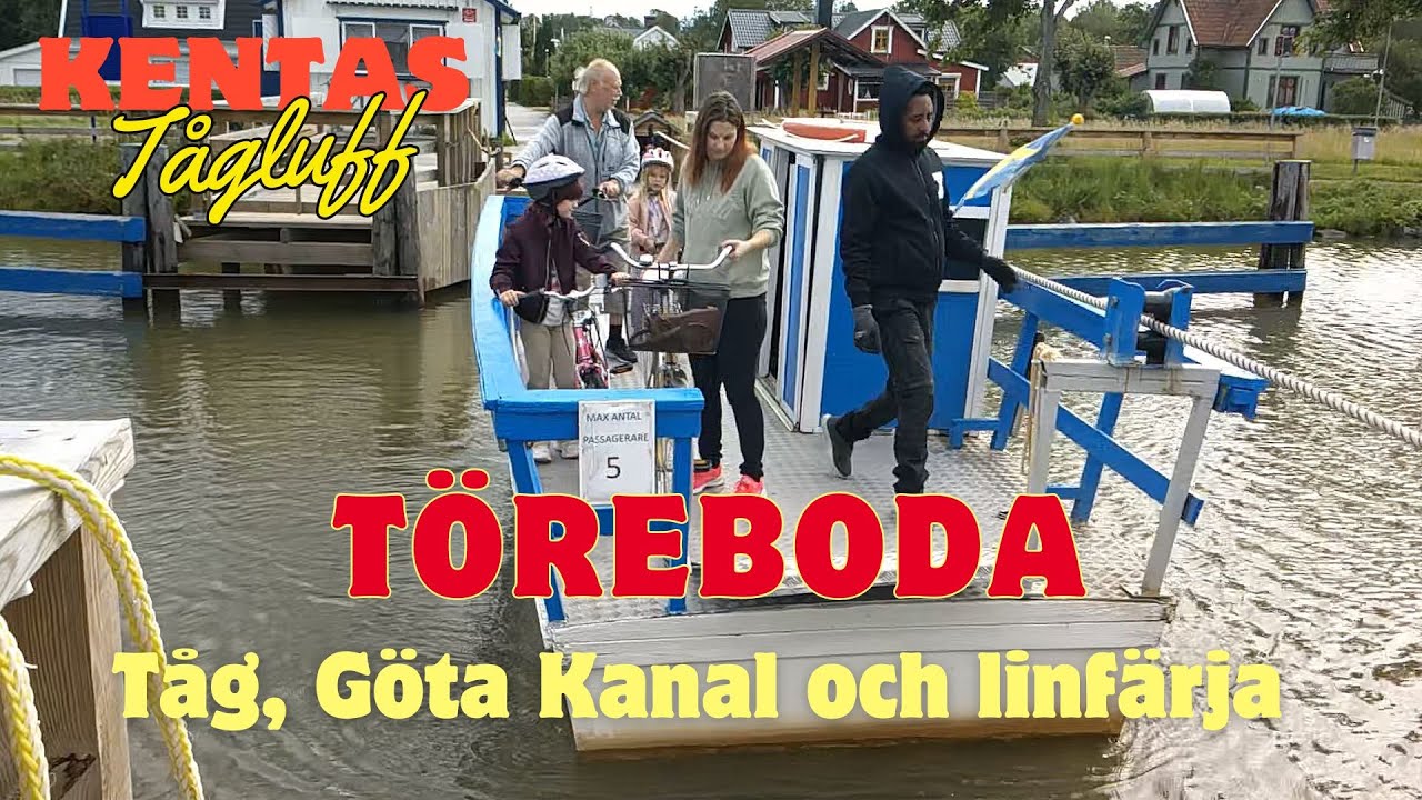 2023-08-12 KENTAS TÅGLUFF - TÖREBODA Tåg, Göta Kanal och linfärja