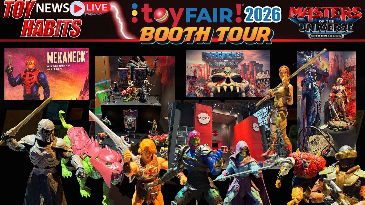 Toy Fair 2026 Mattel Creators Breakfast MOTU Chronicles and Core Figure Booth Tour