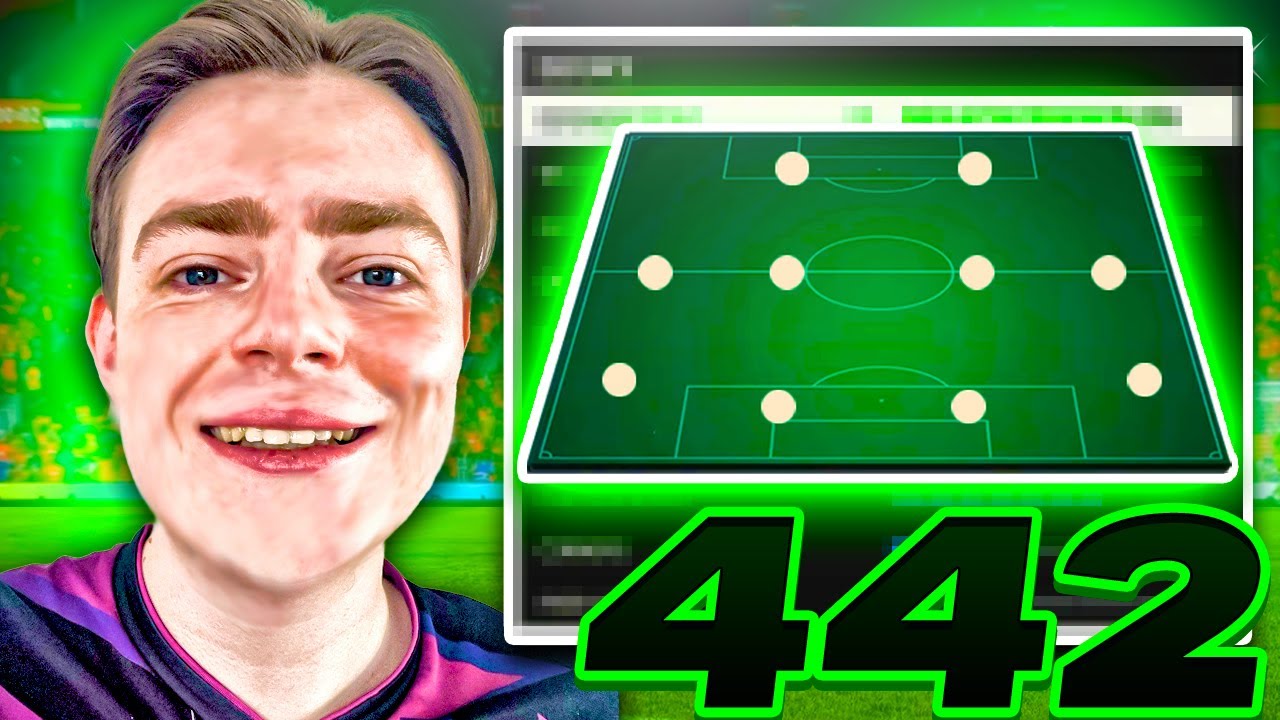THE MOST INSANE 442 EVER 😱🔥 Best EAFC 24 Custom Tactics & Formation