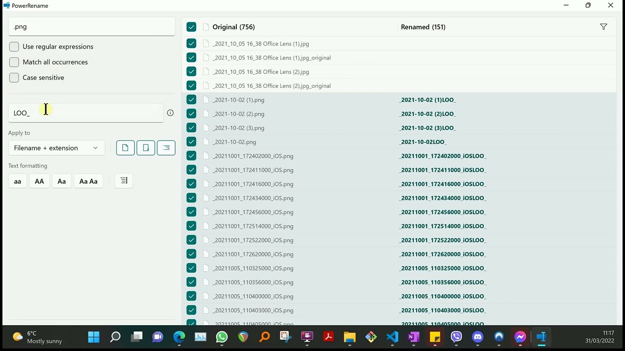 PowerRename in Windows 11