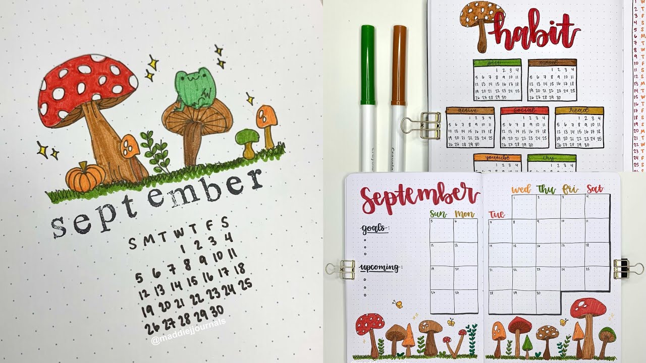 plan with me: september 2021 bullet journal setup