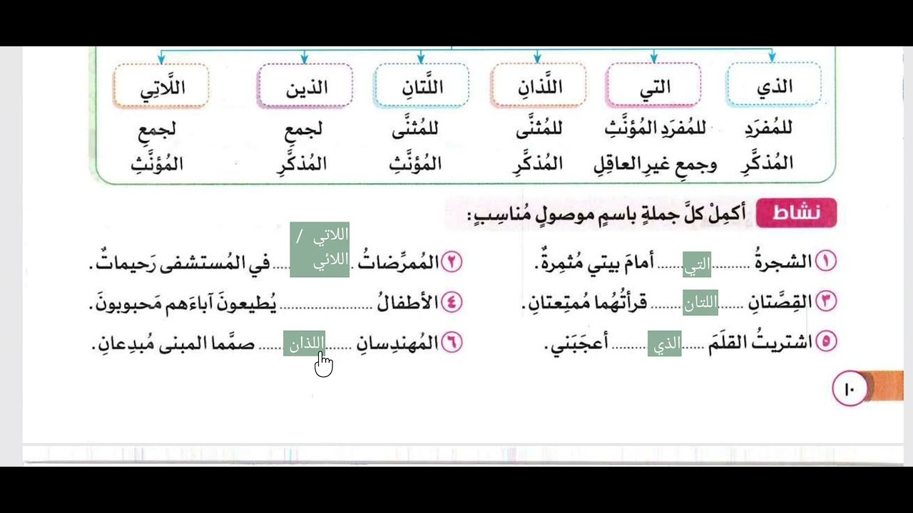 حل تدريبات | مراجعة على ما سبق دراسته | القواعد النحوية | كتاب سلاح التلميذ | الصف الخامس الابتدائي 