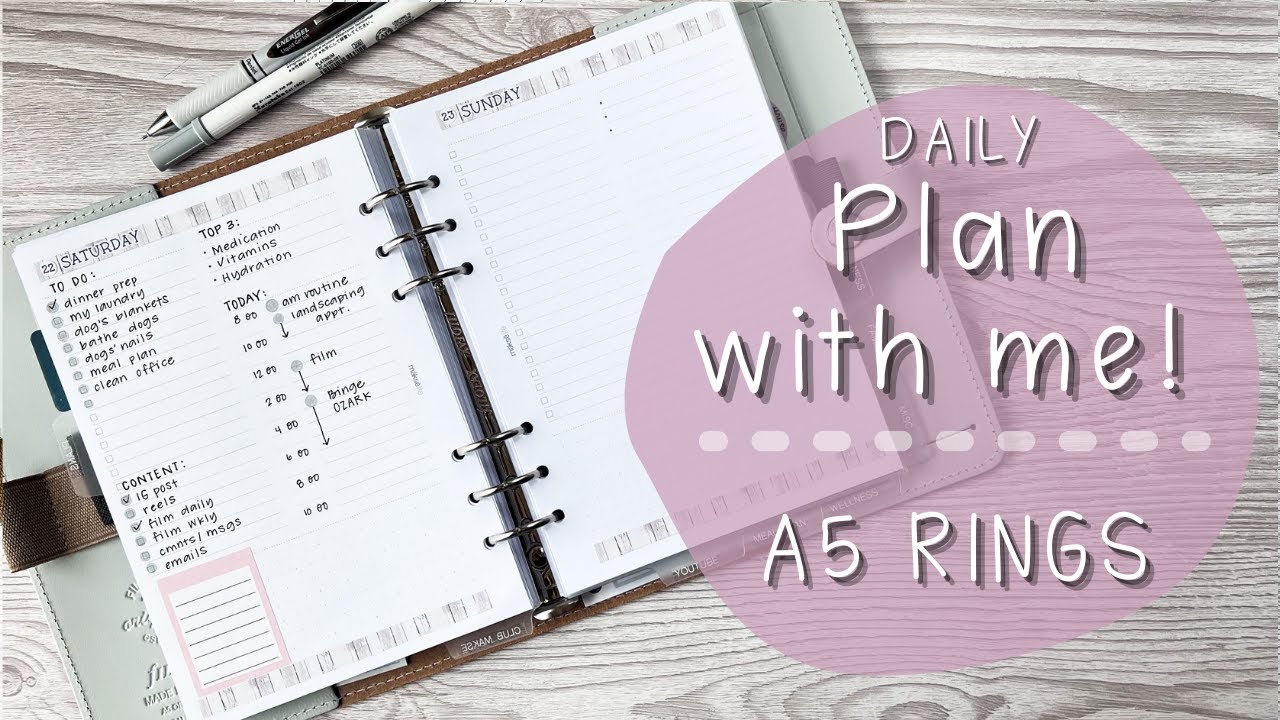 PLAN WITH ME! | A5 DAILY | MAKSE LIFE PLANNER