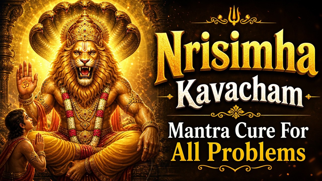 Nrisimha Kavacham - Mantra Cure For All Problems (Sanskrit Text & Lyrics) - Prahlad Kritam