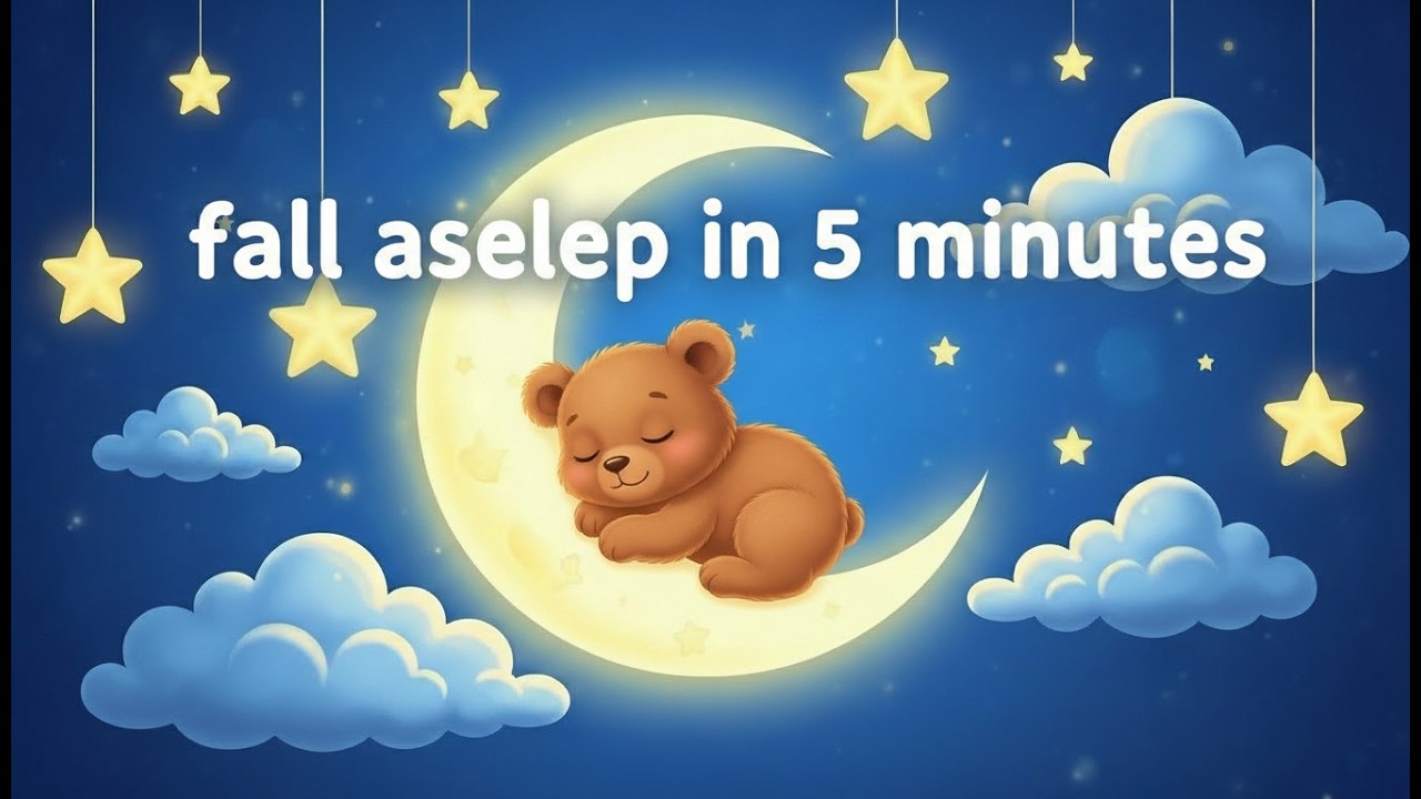 BEAR🐻 Sleep Instantly 💤 Relaxing Mozart Brahms Lullaby 🌙 Baby Sleep Music for Insomnia & Calm #3