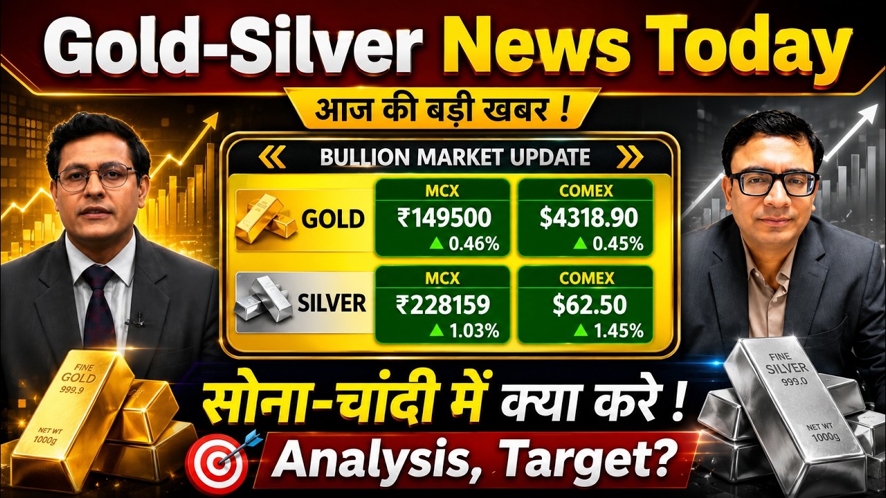 Gold Silver Live Today | सोना-चांदी में बड़ी तेजी की शुरुआत? खरीदें या बेचें ! Target, Analysis ?