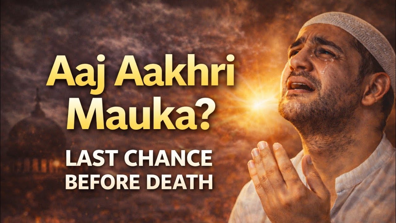 Aaj Aakhri Mauka? | Apni Zindagi Bachao Pehle Aur Akhirat Ke Liye