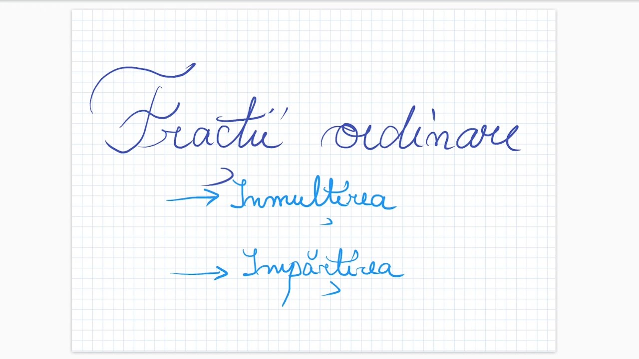 Fractii ordinare (4) - Inmultirea si Impartirea