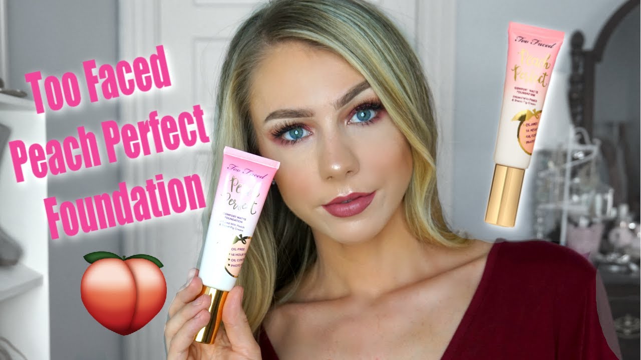 MATTE FOUNDATION ON DRY SKIN? Too Faced Peach Perfect Foundation Review & Wear Test 🍑