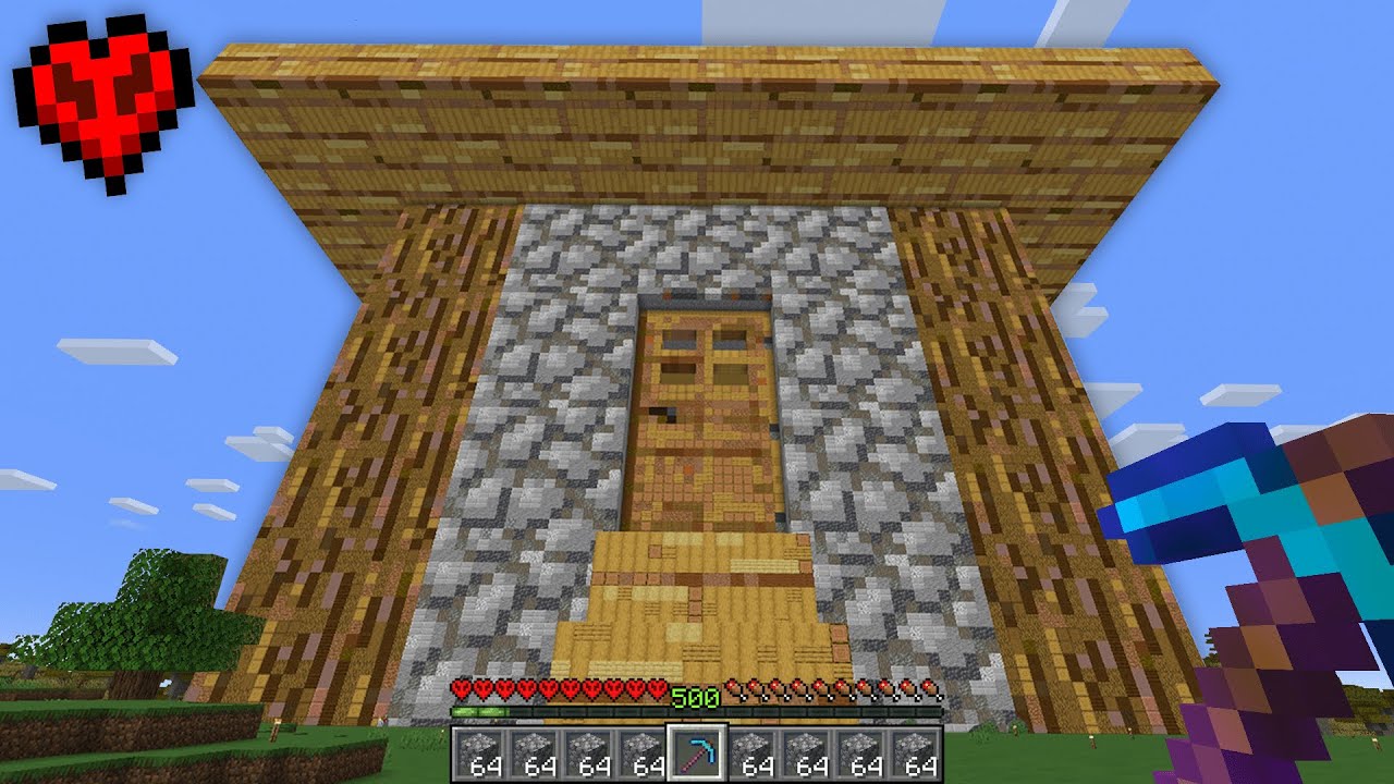 J'ai Construit une Maison XXL sur Minecraft Hardcore