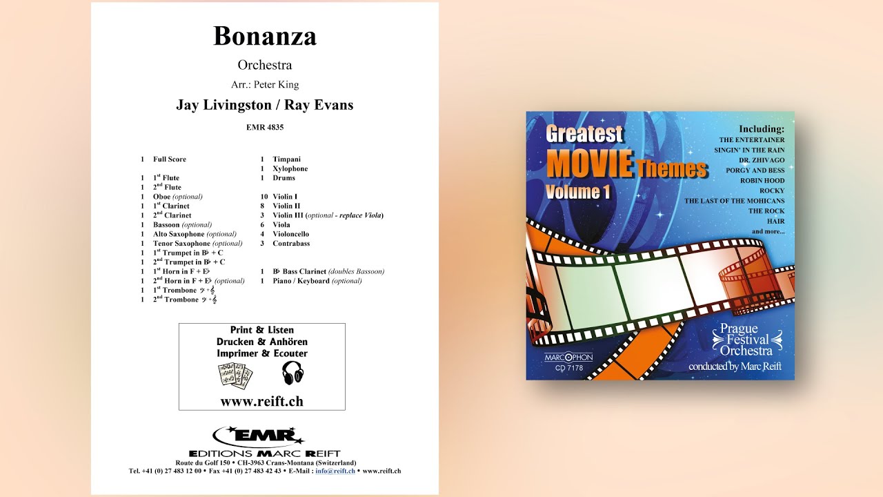 Jay Livingston: Bonanza - Editions Marc Reift - for Orchestra