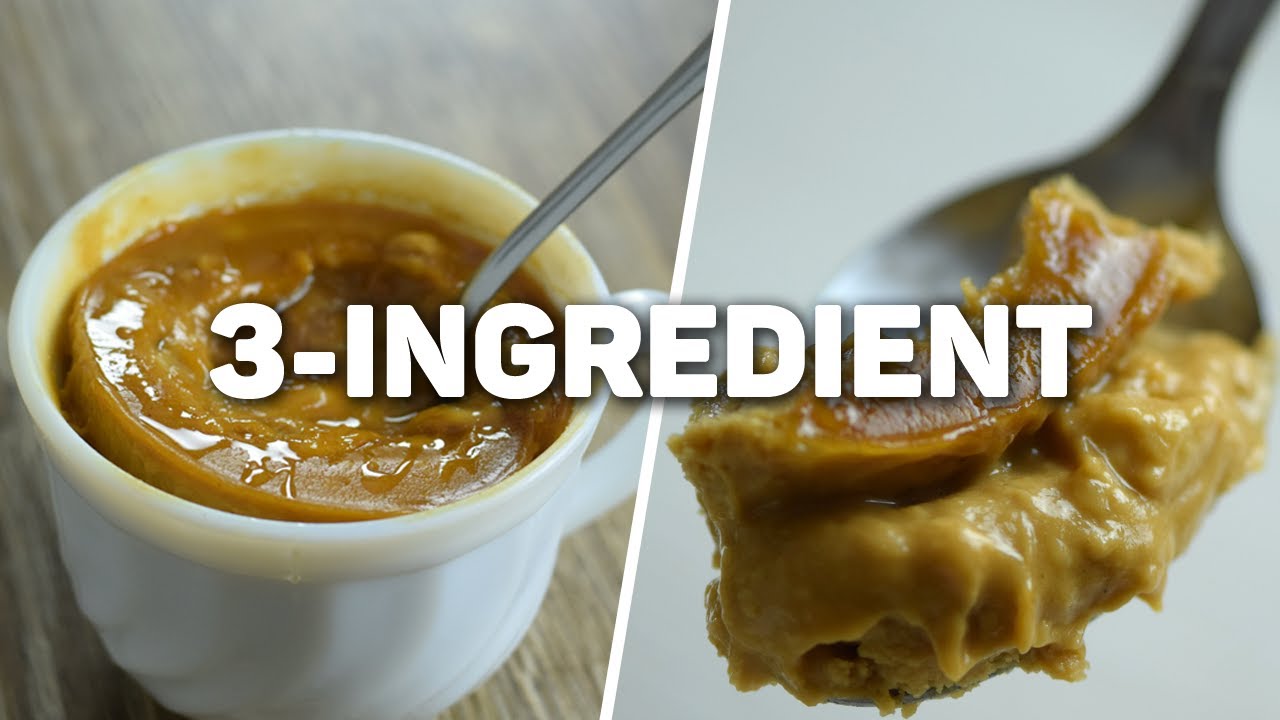 3 Ingredient Peanut Butter Mug Cake