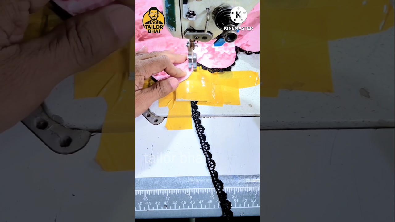 “Perfect Lace Stitching Trick | No Slipping, Super Fast Sewing Hack”