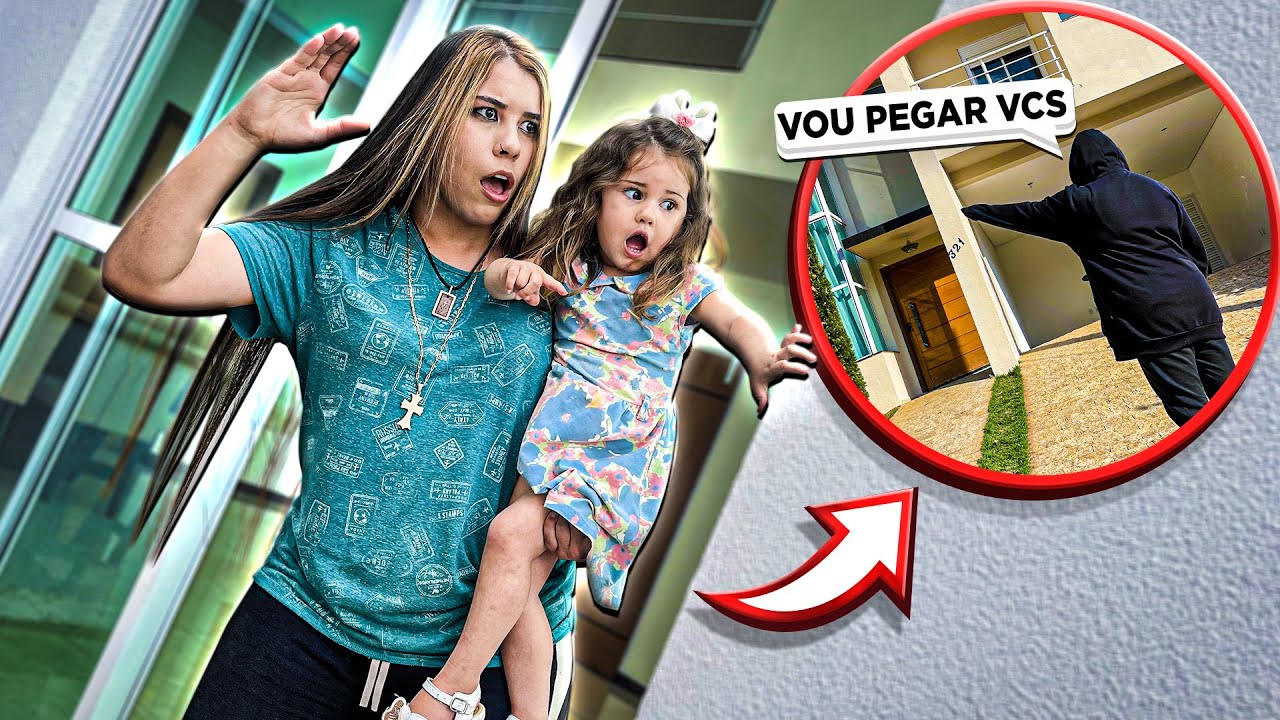 EU E MINHA IRMÃZINHA FLAGRAMOS O HOMEM ESTRANHO RODEANDO MINHA CASA!