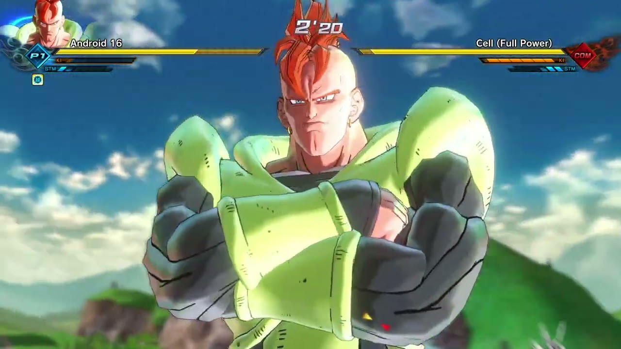 DRAGON BALL XENOVERSE 2 android 16 vs  cell full power