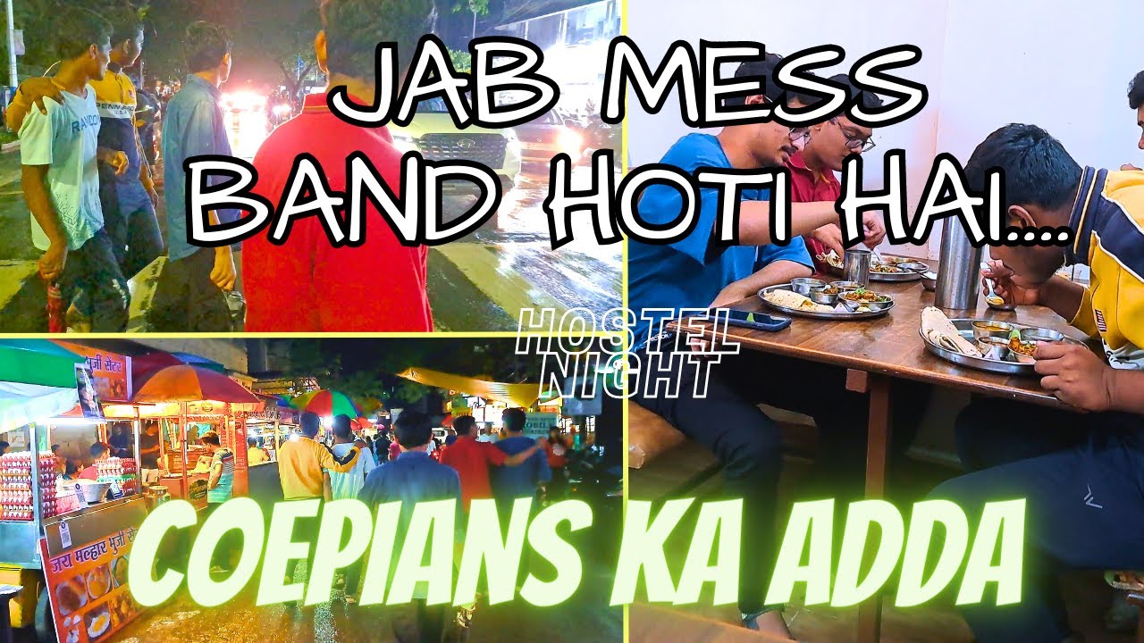 Aaj hostel mess band hai |  sunday night at COEP Hostel #coep #collegevlog #pune #hostellife