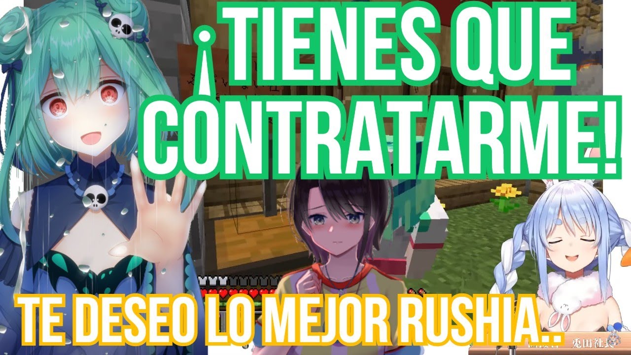 Rushia amenaza a Pekora durante su entrevista y le muestra la carta de Subaru【Hololive sub español】