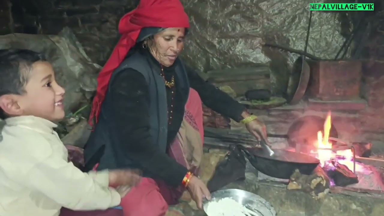 Organic Food Cooking And Eating ||Nepalvillage-v1k ||
