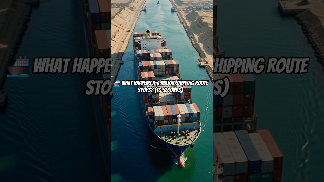 🚢 What Happens If a Major Shipping Route Stops?