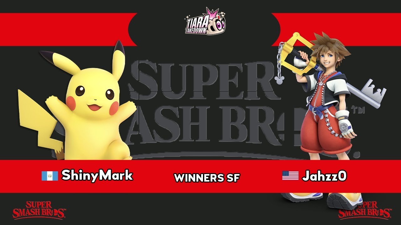 SSBU &mdash; Tiara Takedown #37 &mdash; ShinyMark (Pikachu) против Jahzz0 (Sora) &mdash; Полуфинал победителей