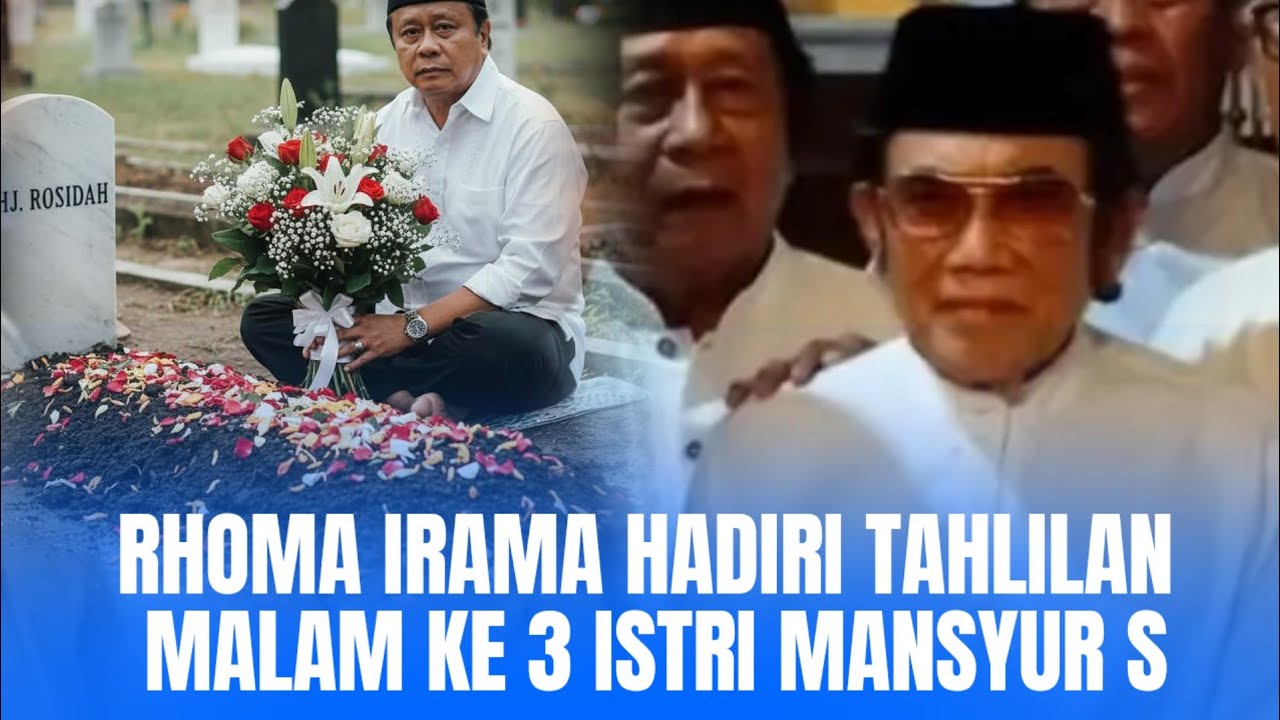 RHOMA IRAMA HADIRI TAHLILAN TIGA HARI WAFATNYA ISTRI MANSYUR S ALMH HJ ROSIDAH