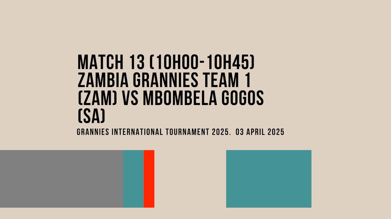 Grannies International Football Tournament 2025 Match 13