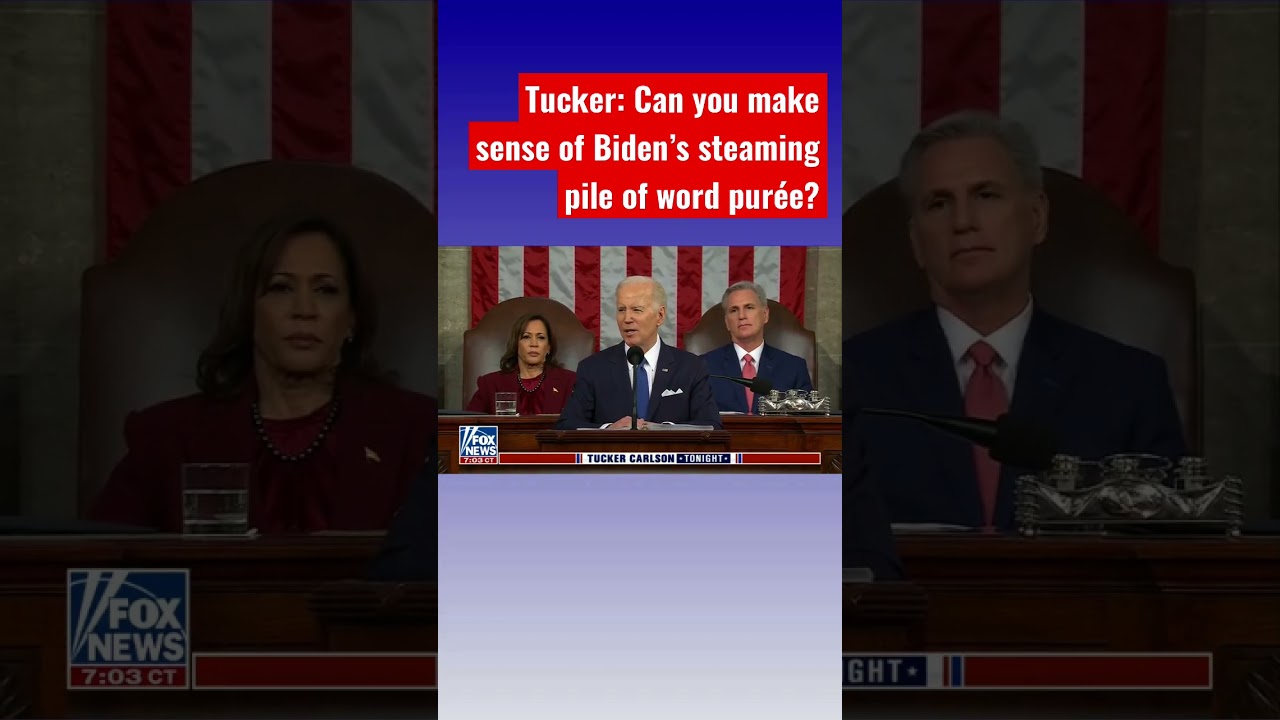 Tucker roasts Biden&rsquo;s mental condition #shorts