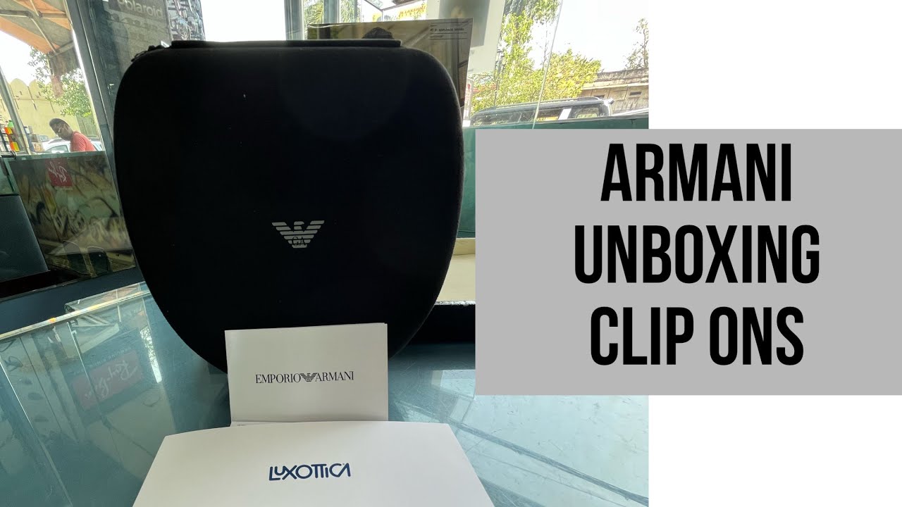 UNBOXING ARMANI CLIP ONS | BEST OPTICALS