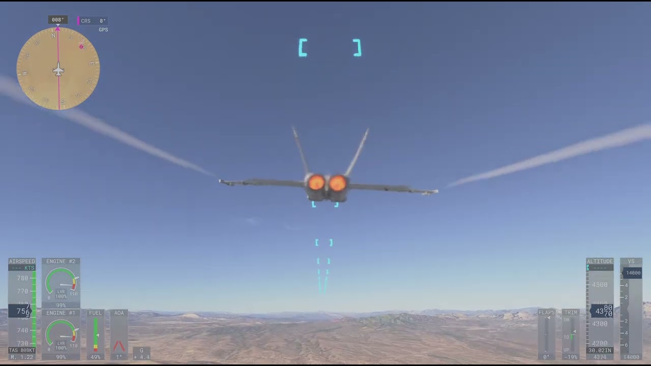MSFS Camp Pendleton to AREA 51 In F-18Pt. 2