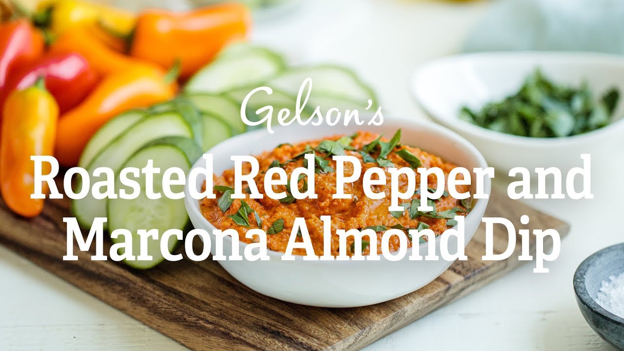 Roasted Red Pepper & Marcona Almond Dip