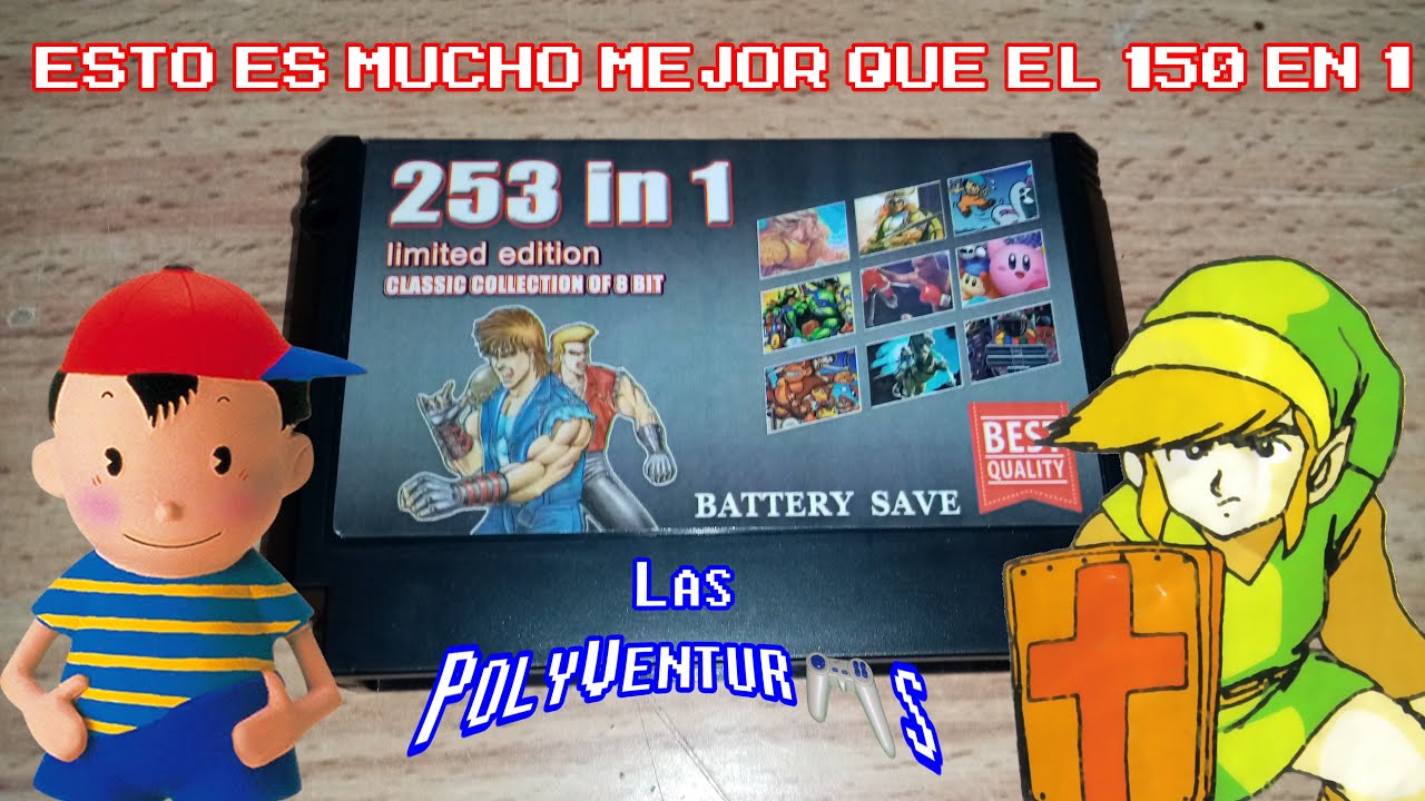 🎮Cartucho Pixel Games 253 en 1 Revisión y unbolsing - Las PolyVenturas de Okazaki Ep. 13🎮