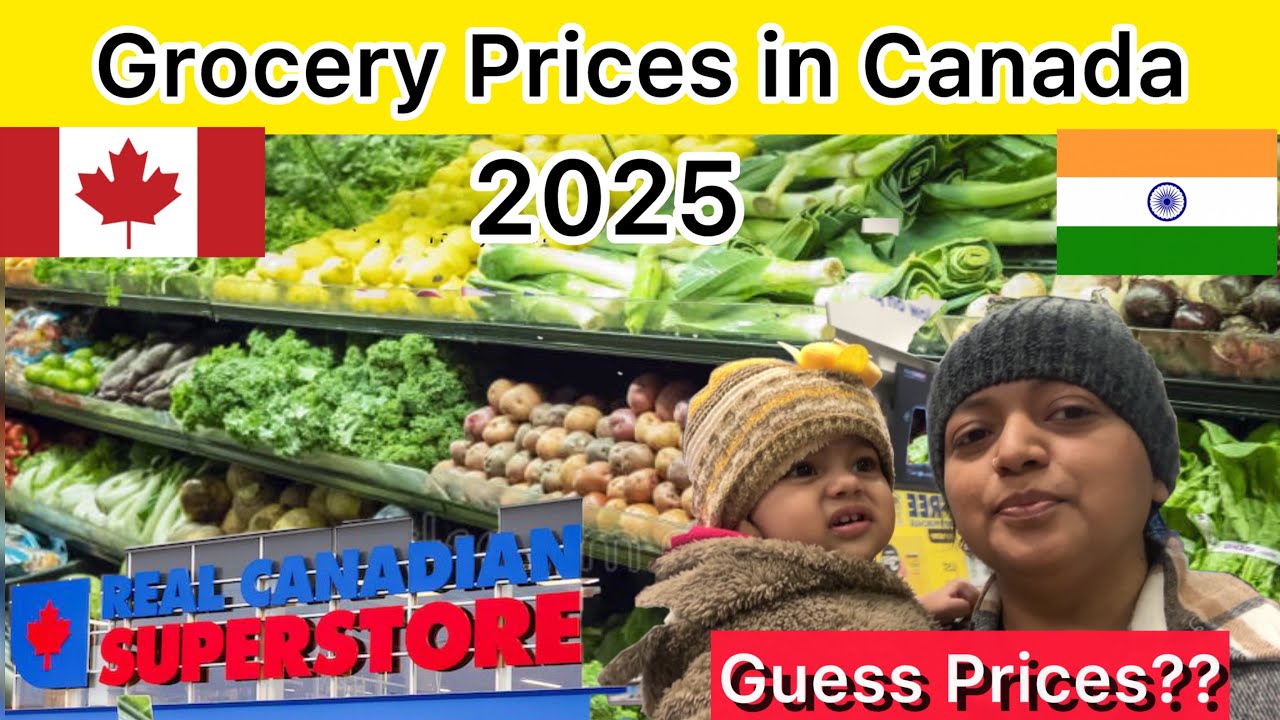 Grocery Price in Canada 🇨🇦l તમારા city મા શું ભાવ થયો 2025 મા? Gujju PR Family In Canada