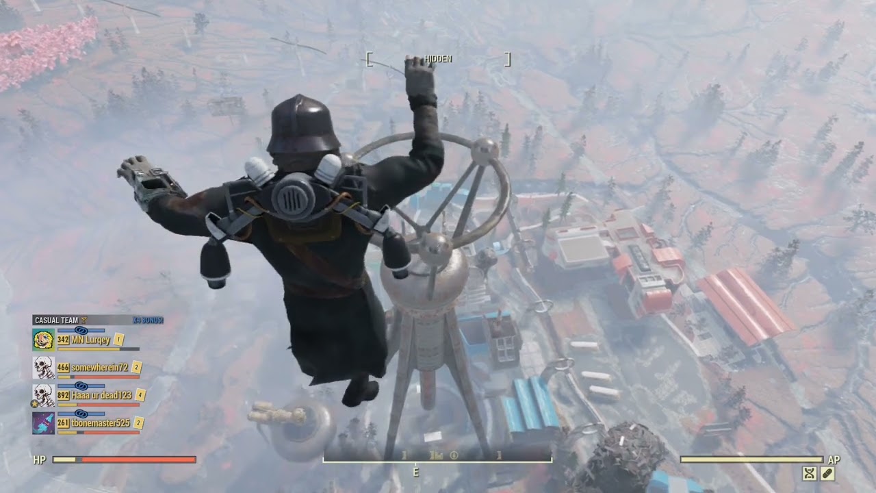 Landing on the Watoga Tower