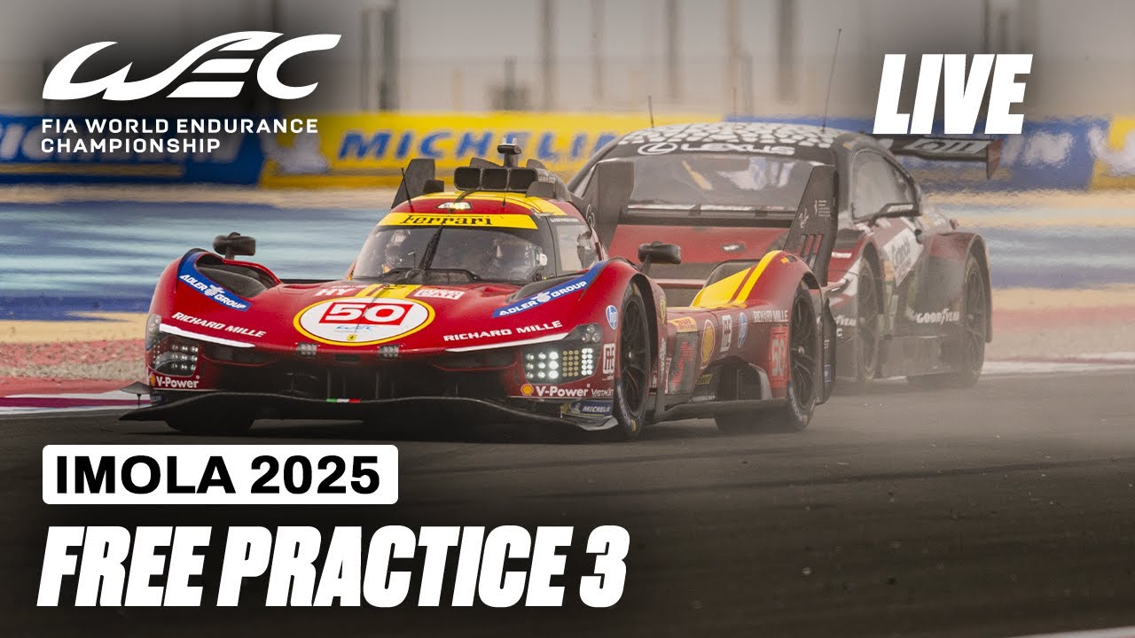 LIVE Free Practice 3 (English) I 2025 6 Hours of Imola I FIA WEC
