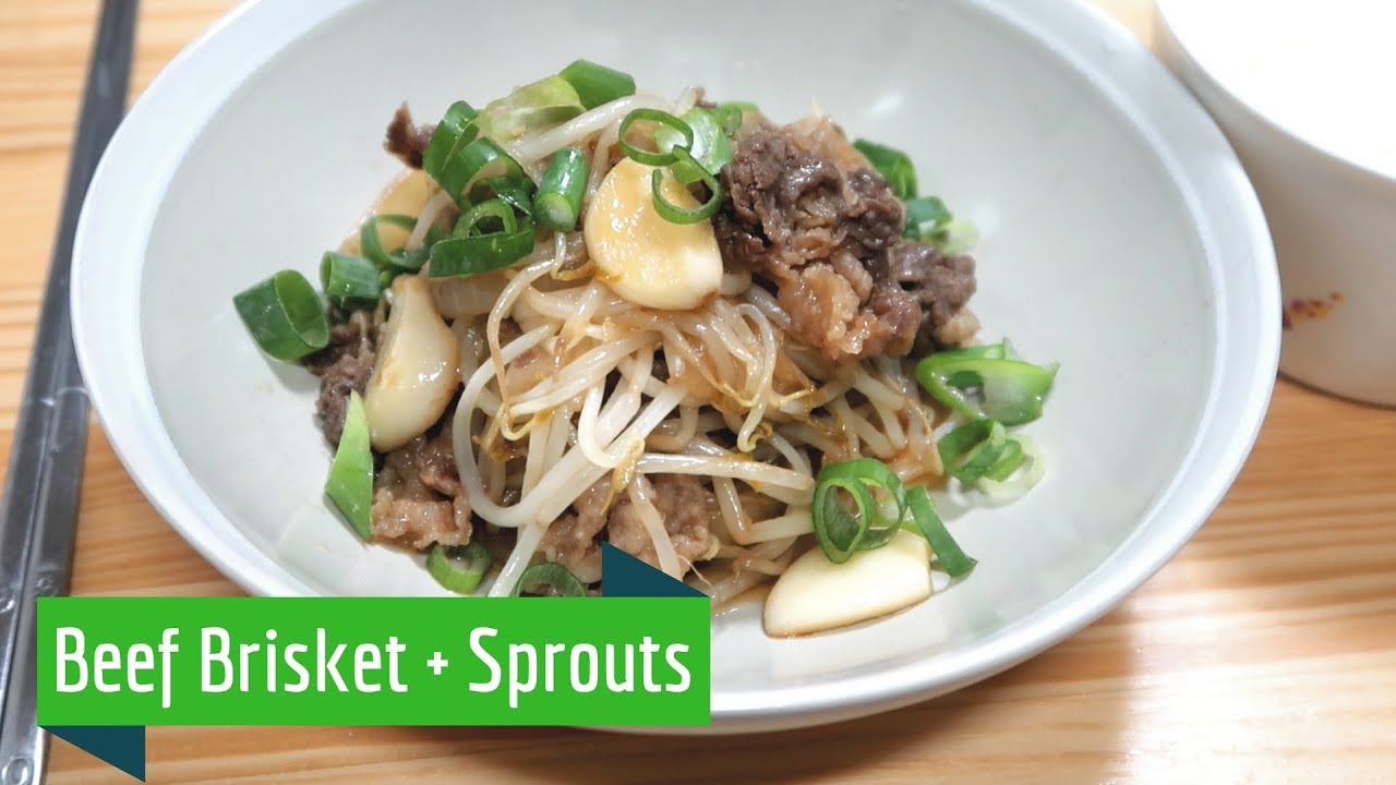 How to Make Stir-fried Beef Brisket w/ Bean Sprouts [차돌숙주볶음]