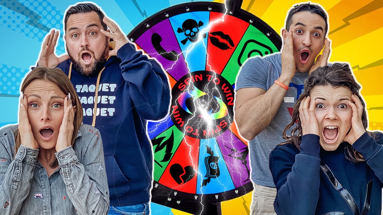 LA ROUE DE LA TERREUR EN COUPLE ! Ft. TIBOINSHAPE & JUJUFITCATS ( MYSTERY WHEEL CHALLENGE )