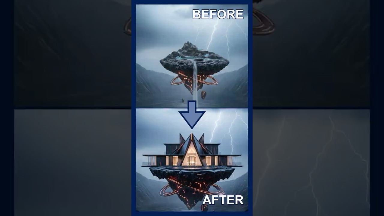 Sky Island Base → Storm Citadel CGI BeforeAfter 
