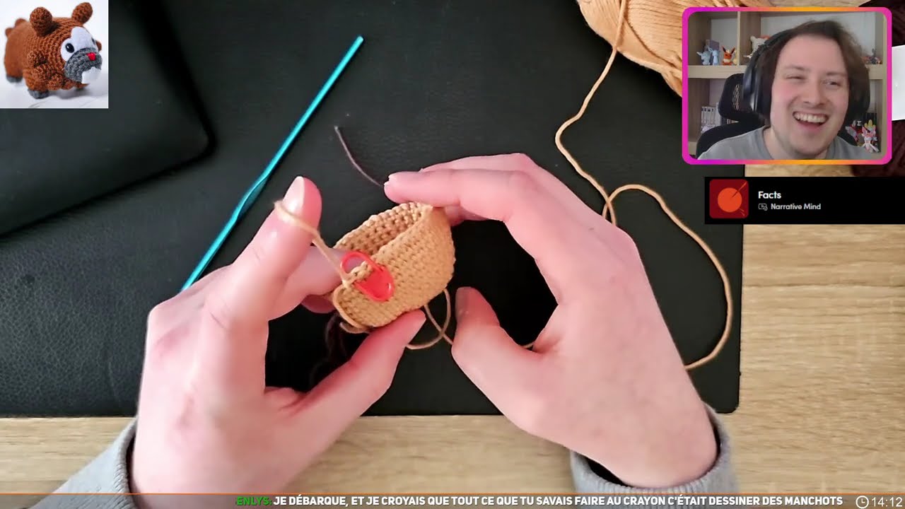 La suite du corps du p'tit Bidoof en crochet ! - L'Atelier