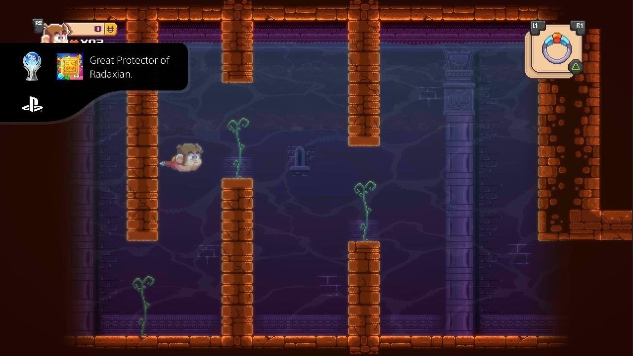 Platinum Trophy Alex Kidd in Miracle World DX