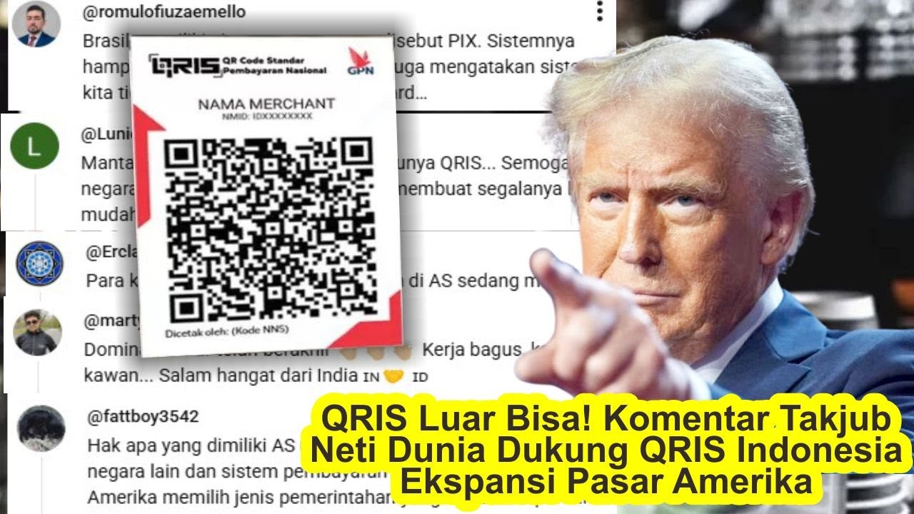 QRIS Luar Biasa! Komentar Takjub Neti Dunia Dukung QRIS Indonesia Ekspansi Pasar Amerika