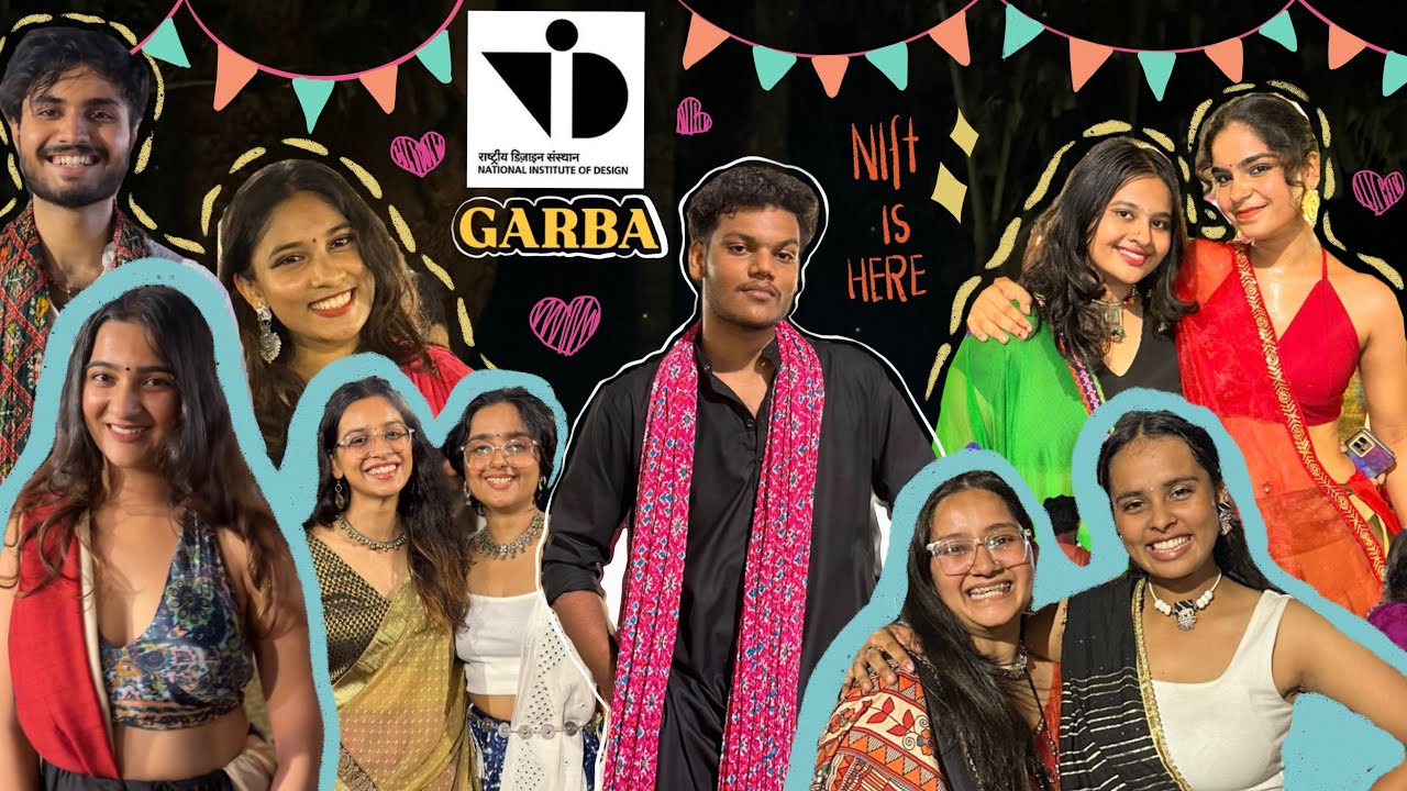 Garba , Fun & College Vibes at NID Ahmedabad || Almost All the Niftians are here 🥳 ||