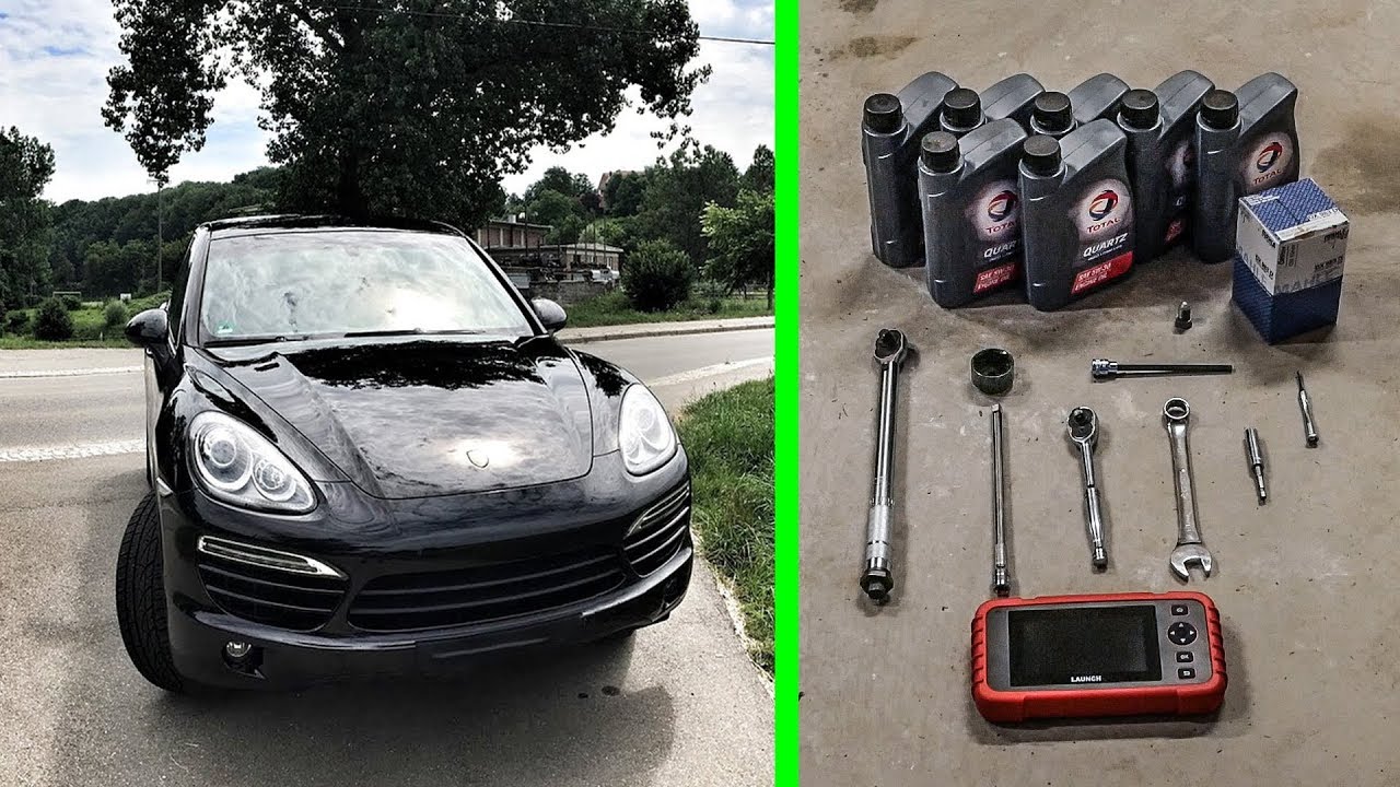 Замена масла в двигателе Porsche CAYENNE 3.6 V6 2018 года — спецификация для США