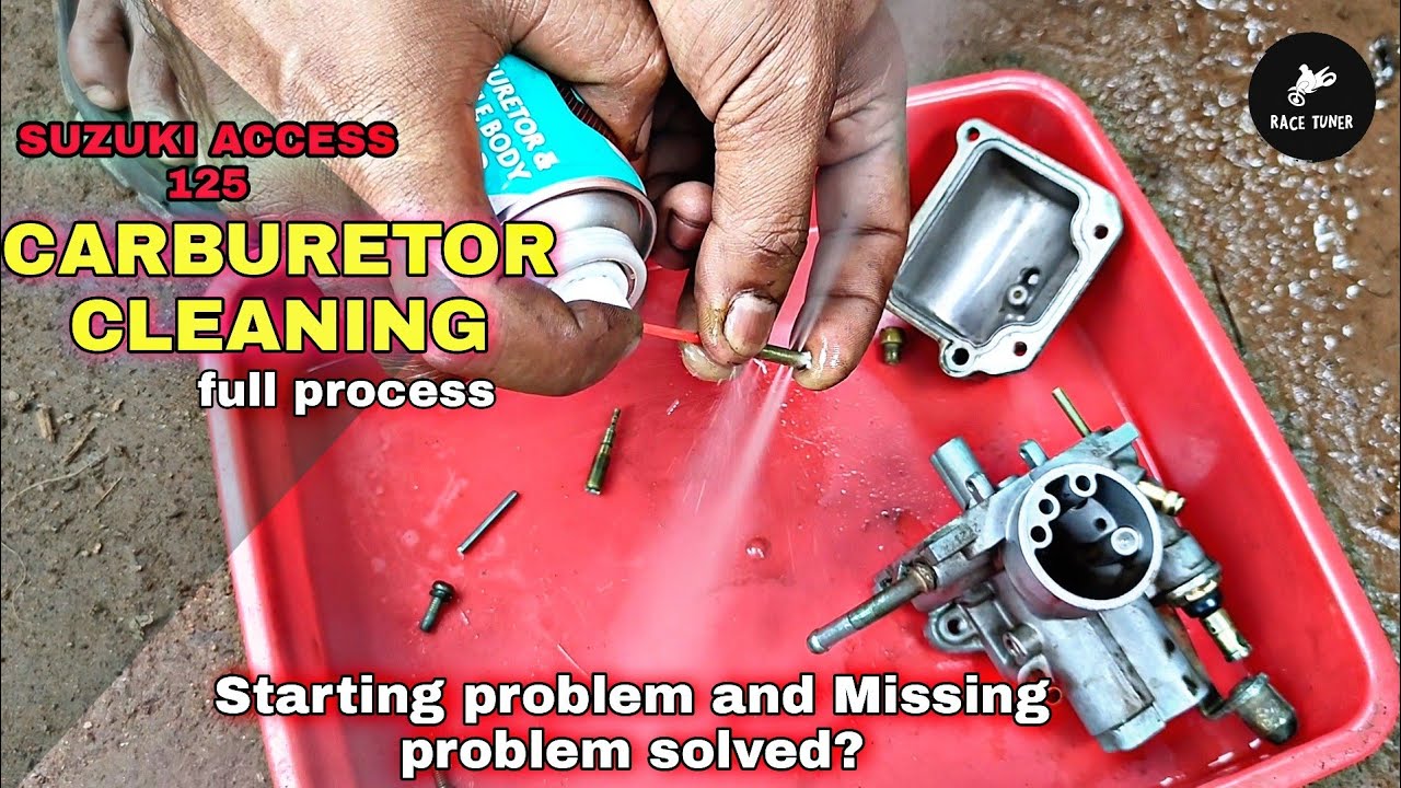 Access 125 Carburetor Cleaning Full Process